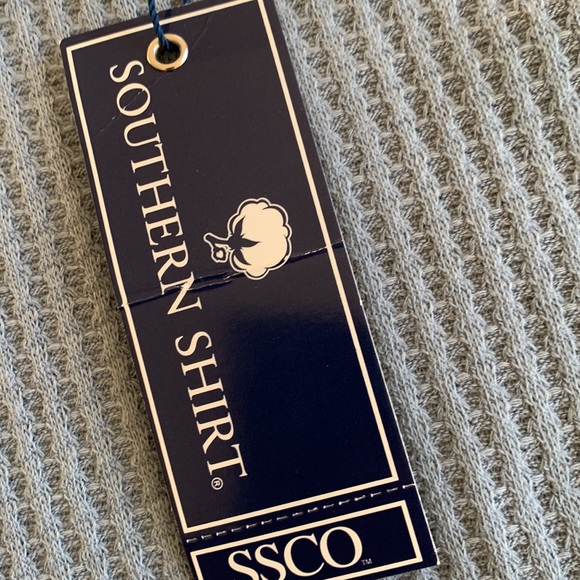 Southern shirt Whitney waffle knit in dusty blue size small. Comfy thermal knit. - Picture 4 of 8